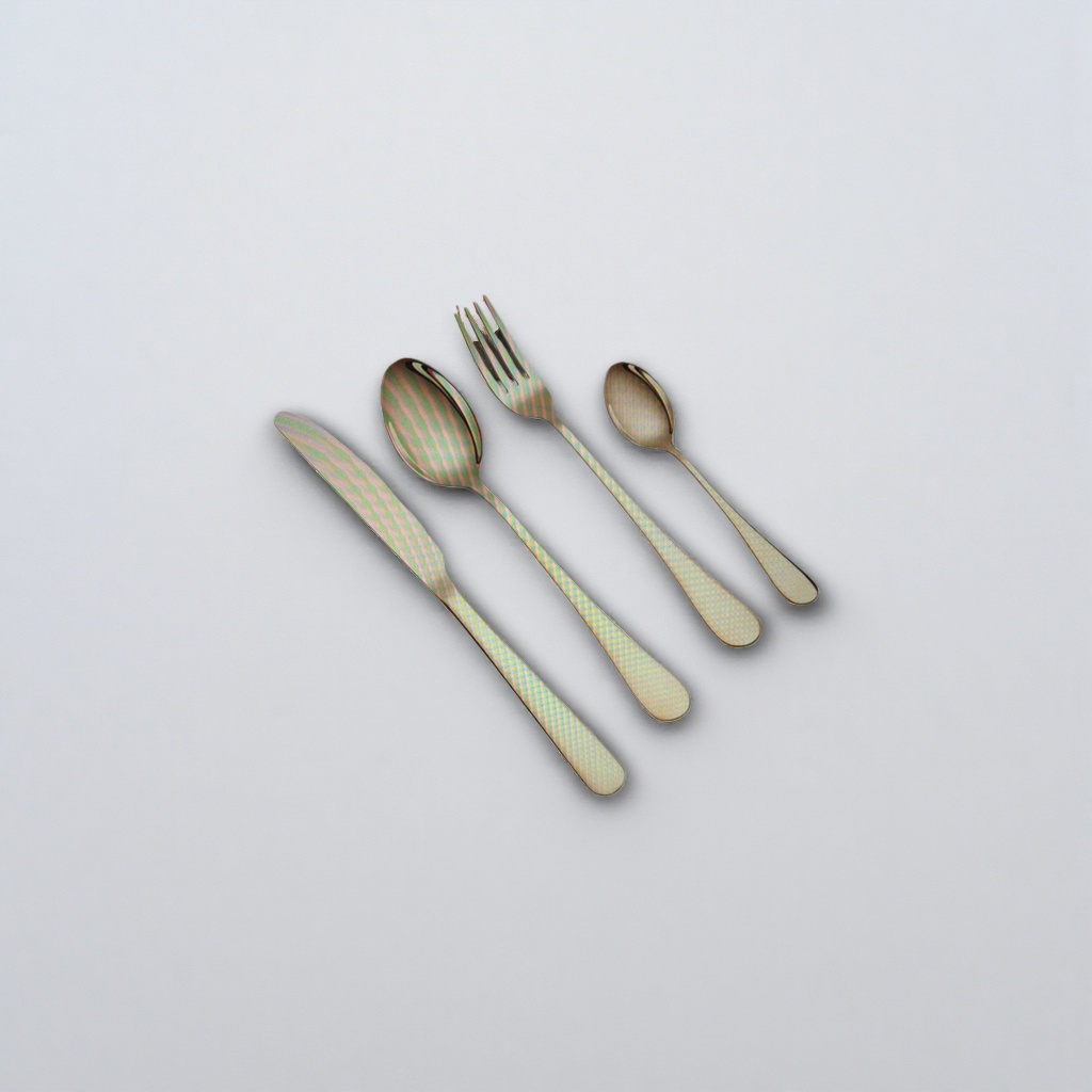 Stainless steel tableware set, three-piece knife, fork and spoon set, home, portable, travel, simple style Application Scenario
