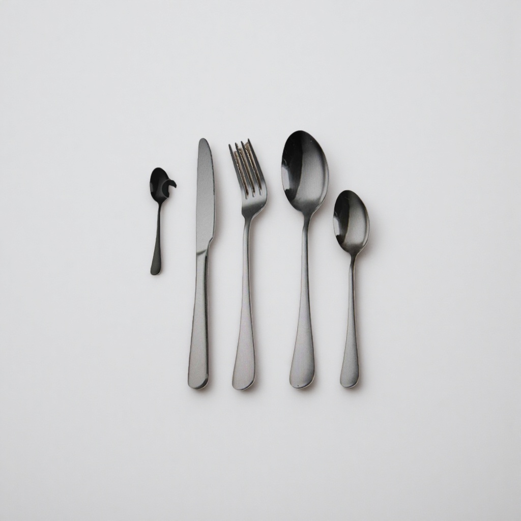 Silver tableware set, stainless steel household Western tableware gift box for knives, forks and spoons Specification image