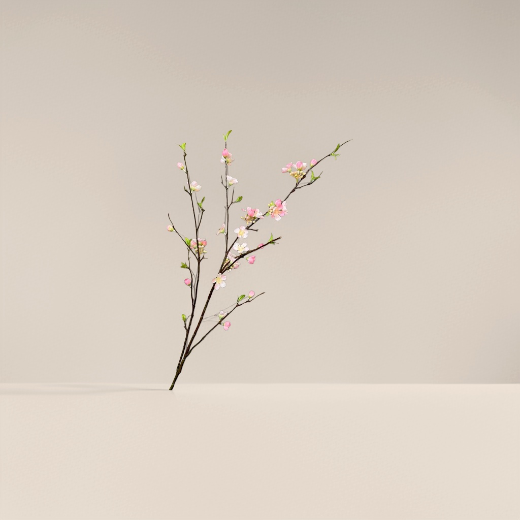 粉色花枝条仿真植物仿真枝条装饰玄关装饰