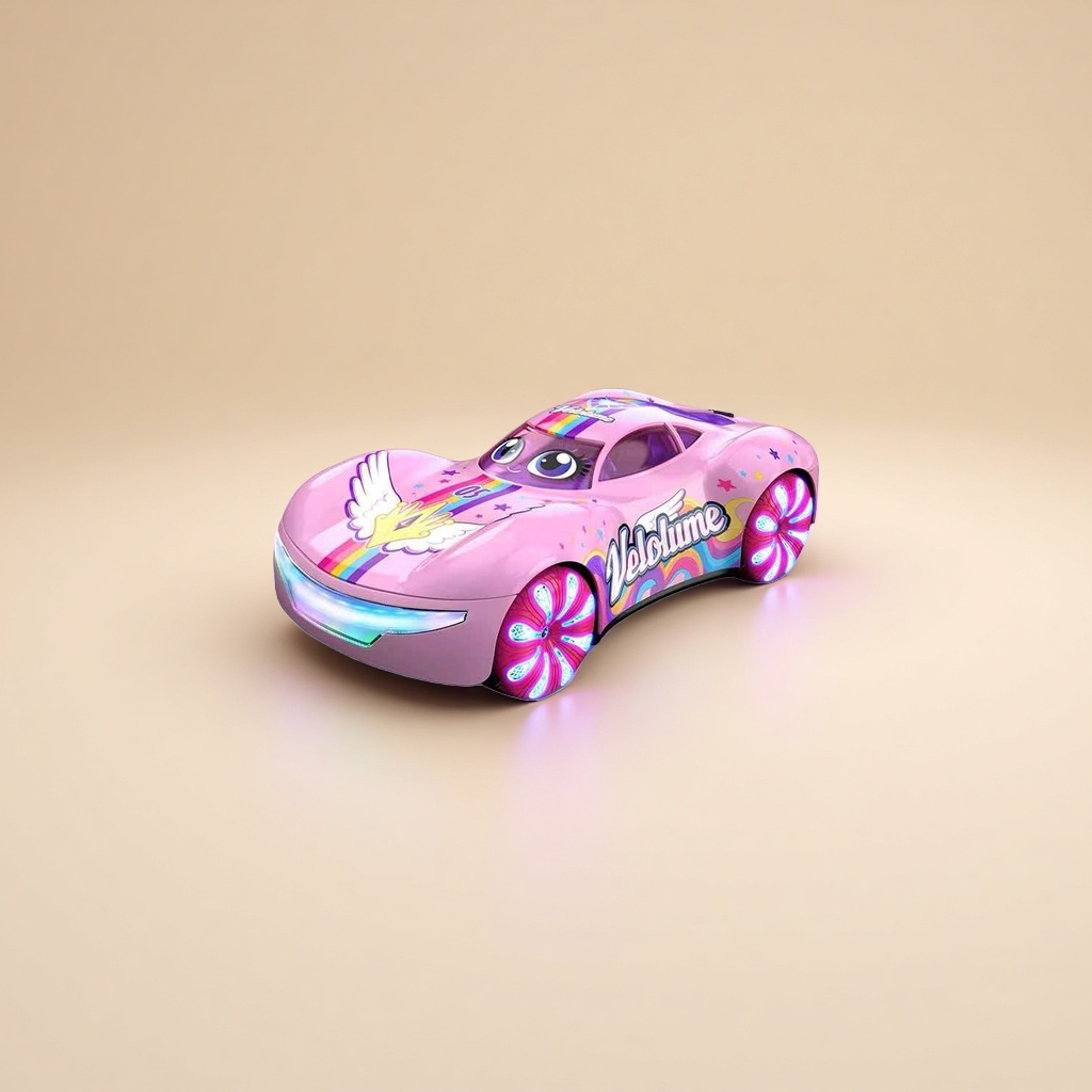 Pink cartoon racing car children's toothbrush, soft bristle anti-moth toothbrush, suitable for 3 to 12 years old Specification image