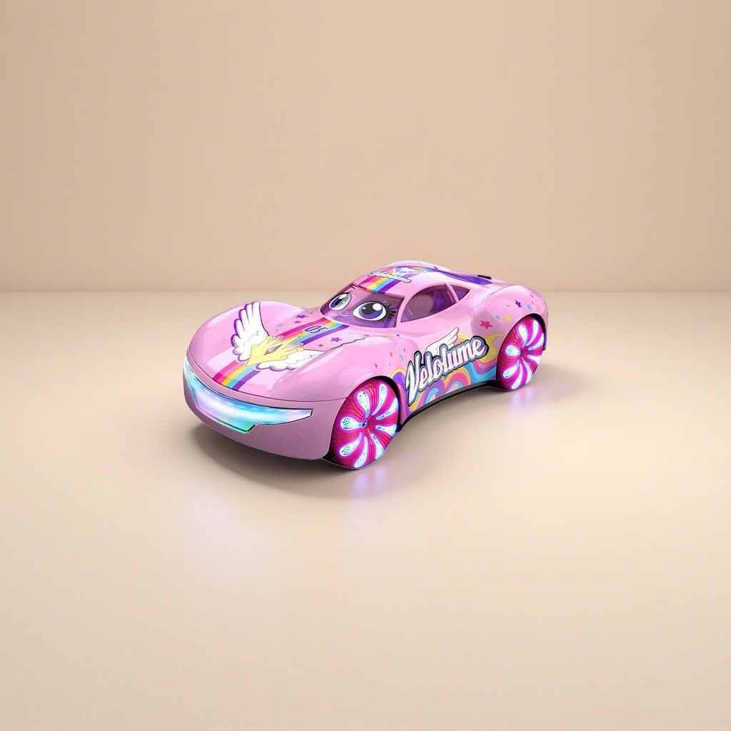 Pink cartoon racing car children's toothbrush, soft bristle anti-moth toothbrush, suitable for 3 to 12 years old details Picture
