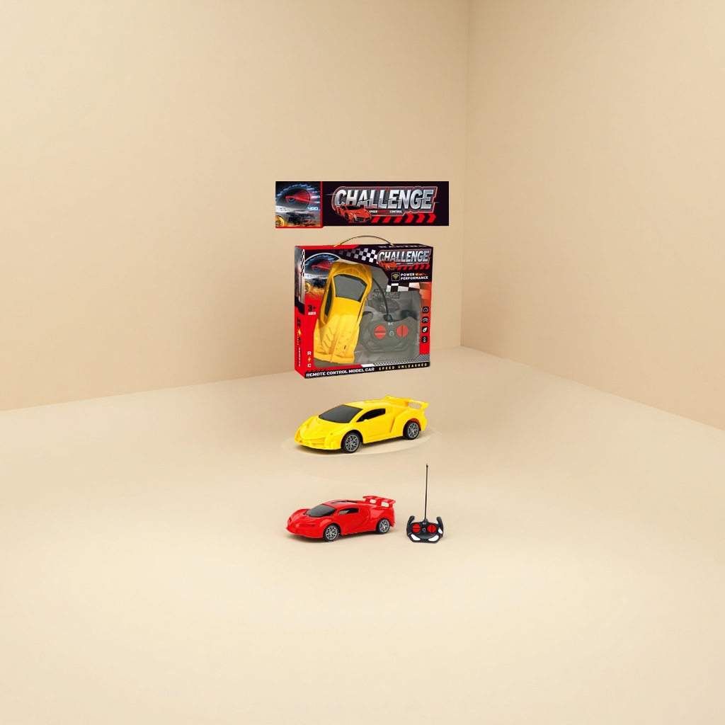 Yellow remote control racing car model remote control car 2.4G four-wheel drive off-road alloy body rechargeable Application Scenario