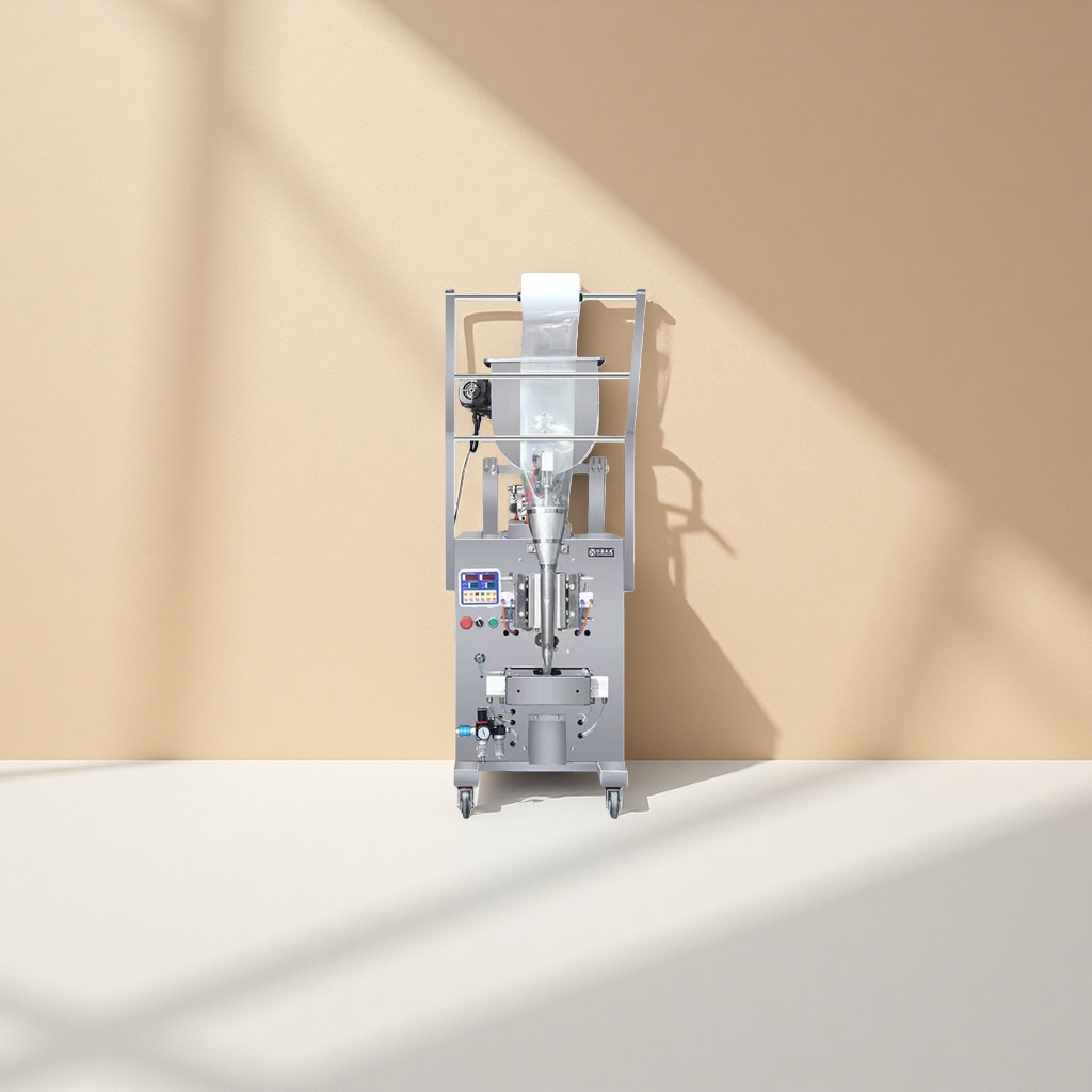 Fully automatic vertical filling and sealing integrated machine for industrial packaging Application Scenario