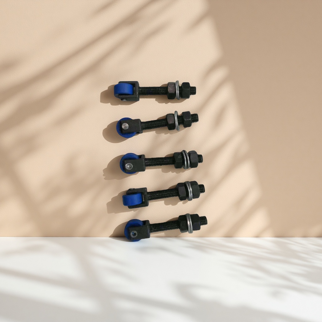 M8*65 thread column black screw assembly with blue rollers Application Scenario