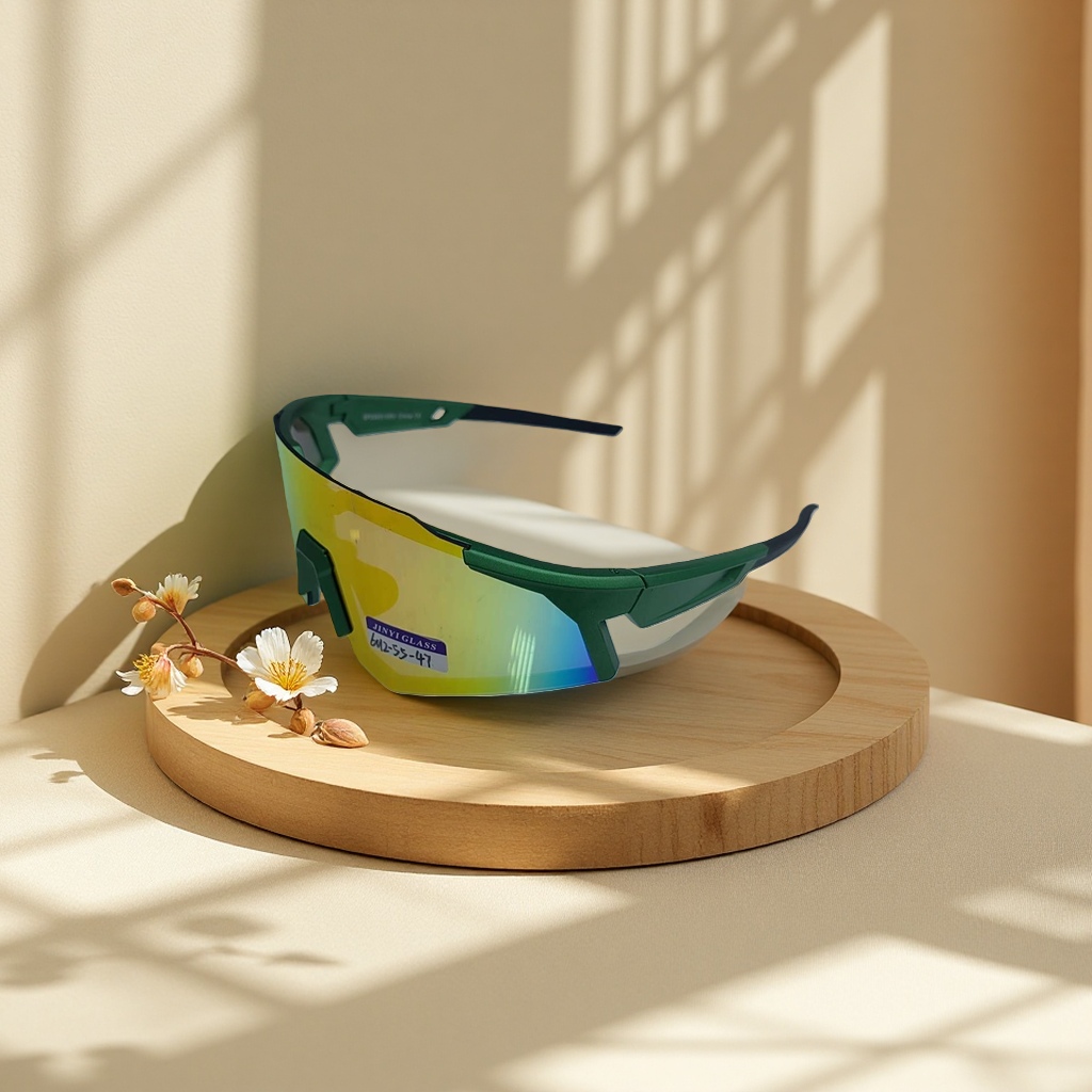 Sports goggles with PC lenses and wide nose pads, outdoor sports protective glasses