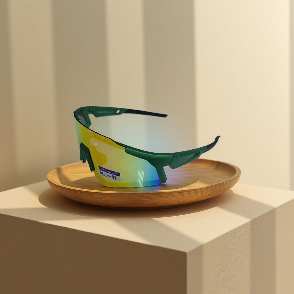 Sports goggles with PC lenses and wide nose pads, outdoor sports protective glasses details Picture