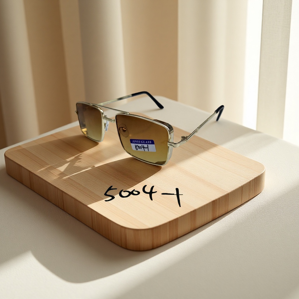 Golden metal-framed sunglasses, fashionable, light and UV-resistant polarized sunglasses Application Scenario
