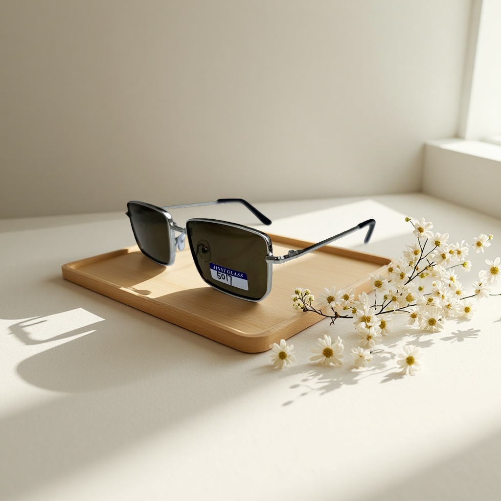 High-definition polarized sunglasses with metal frames, anti-glare, specially designed for outdoor cycling details Picture