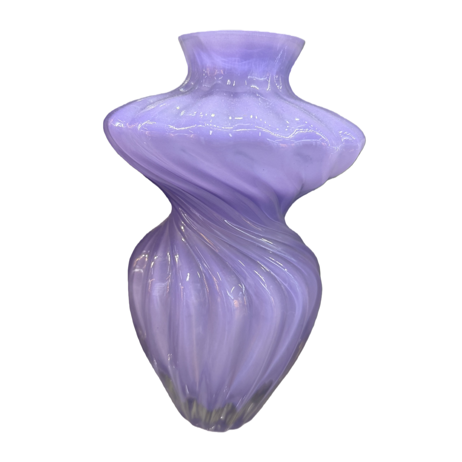Purple glass vase for living room decoration, Nordic style, high appearance level vase Item Picture