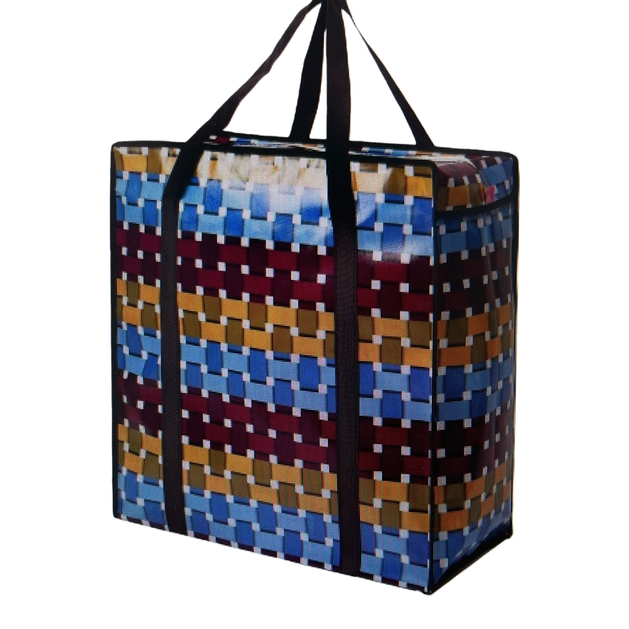 ويمكن إعادة استخدام أكياس التسوق في أكياس محبوكة بالألوان Item Picture