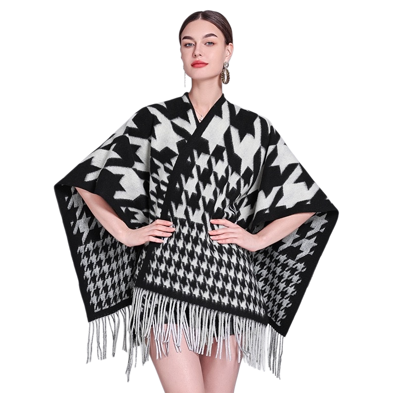 نساء الموضة يلبسون ملابس بيضاء اللون ليحافظن على الخريف والشتاء Item Picture