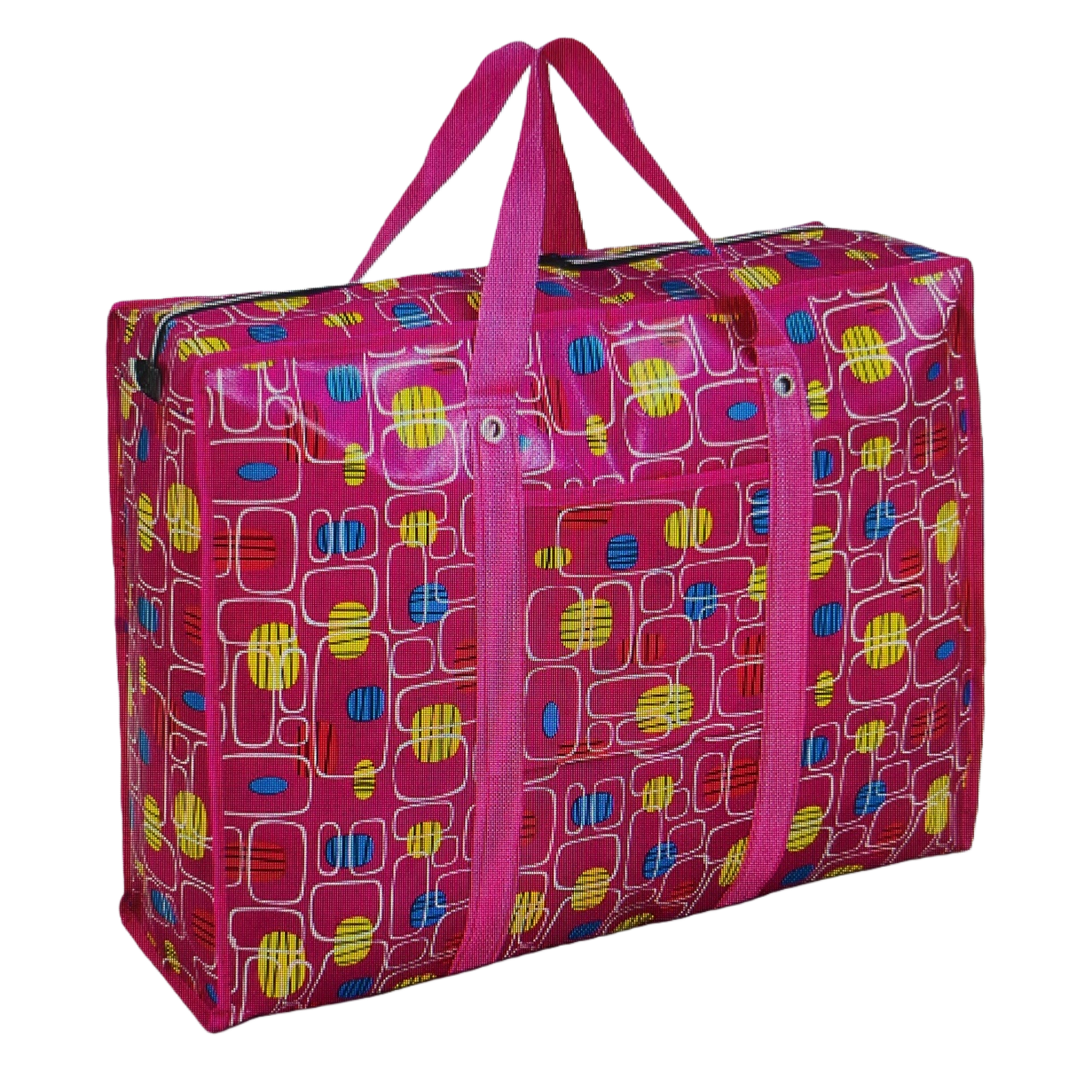 Colorful patterned luggage bag, large-capacity lightweight travel storage bag Item Picture