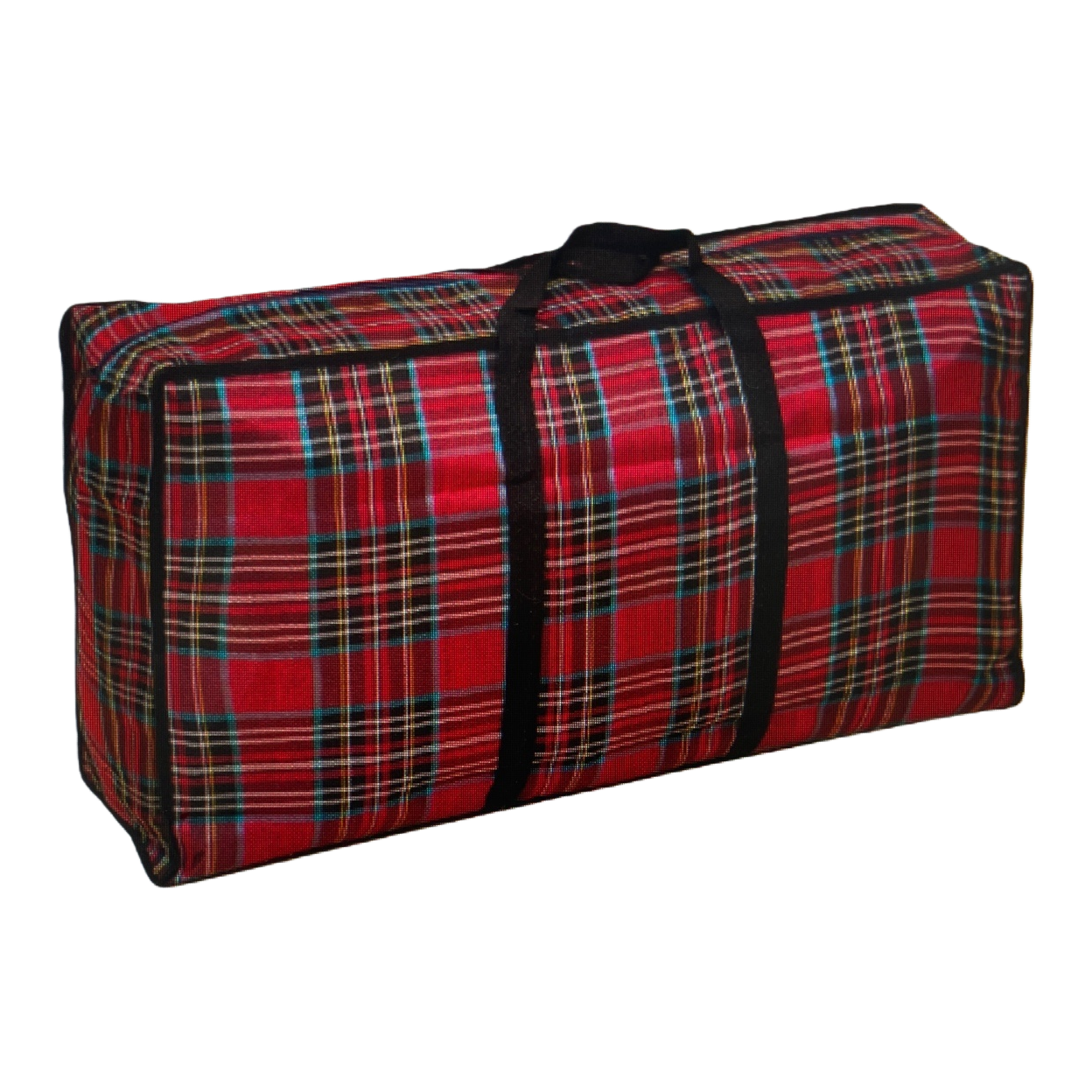 Checkered pattern luggage bag, travel storage bag, large-capacity lightweight folding handbag Item Picture