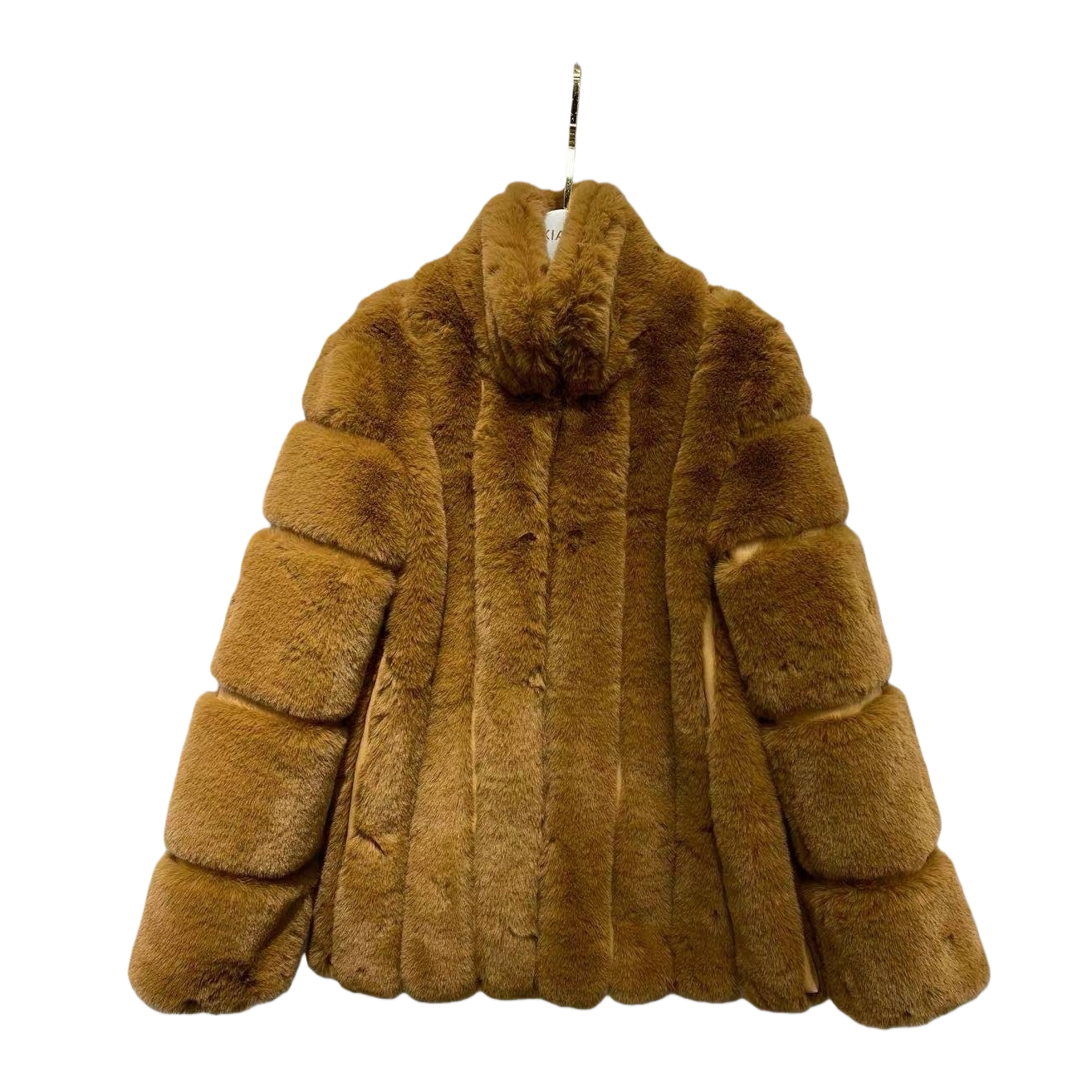 Brown fur coat, a thick and warm short woolen overcoat for women in autumn and winter Item Picture