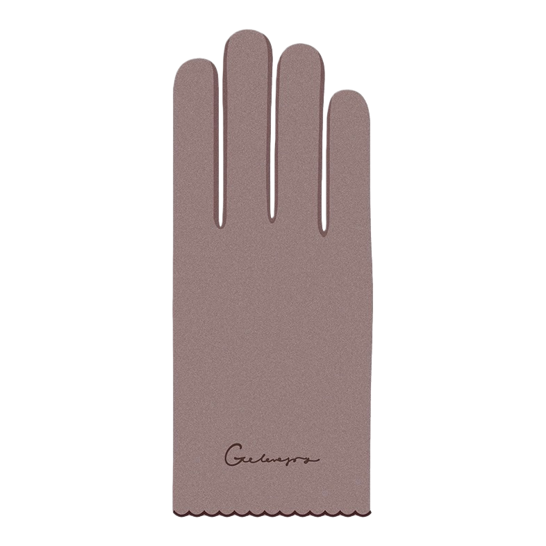 Thick, warm and anti-slip knitted black gloves for both men and women Item Picture