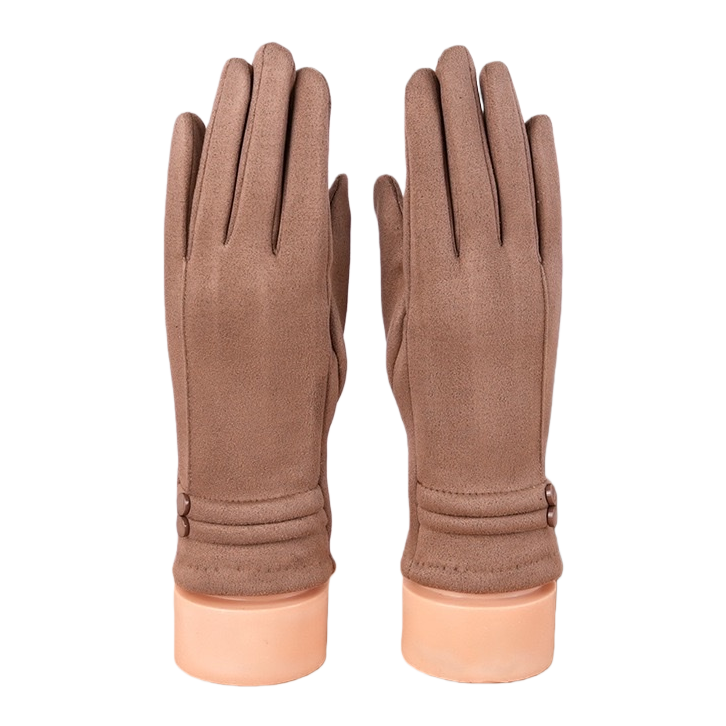 Black thickened warm gloves for both men and women, anti-slip and wear-resistant, for winter cycling and outdoor labor protection Item Picture