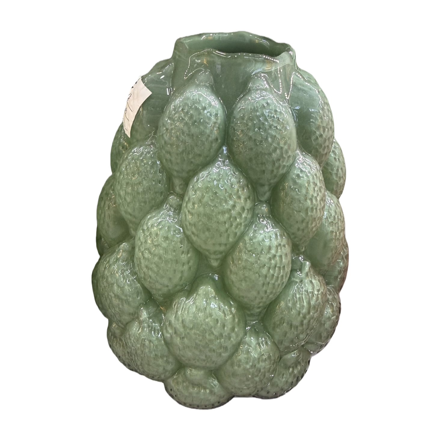 Green ceramic art vases, home decoration ornaments, handcrafted underglaze painting technique Item Picture