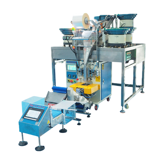The automatic hardware screw packaging machine equipment features fully automatic quantitative sealing and packaging Item Picture