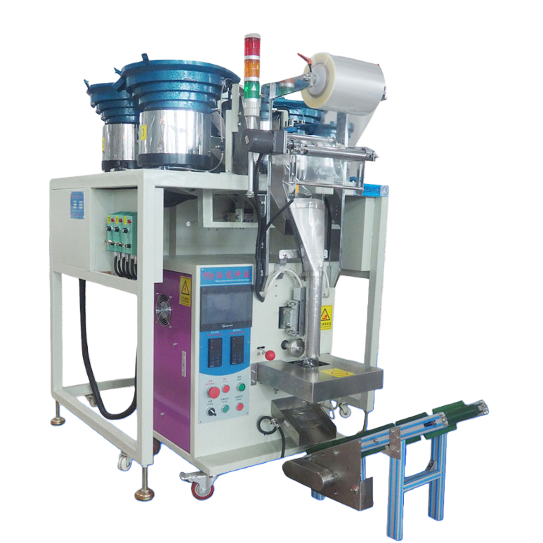 A small vertical fully automatic packaging machine for hardware accessories Item Picture