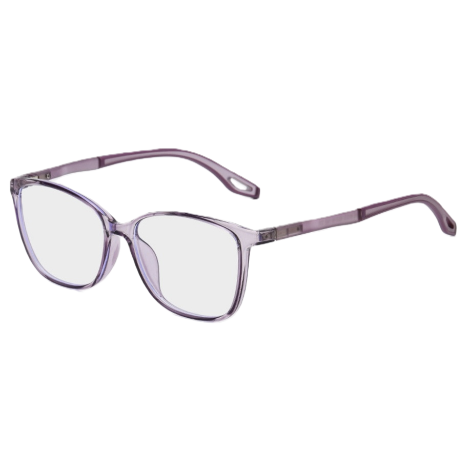 Purple transparent frame glasses are fashionable, light, anti-slip and comfortable, suitable for both men and women Item Picture