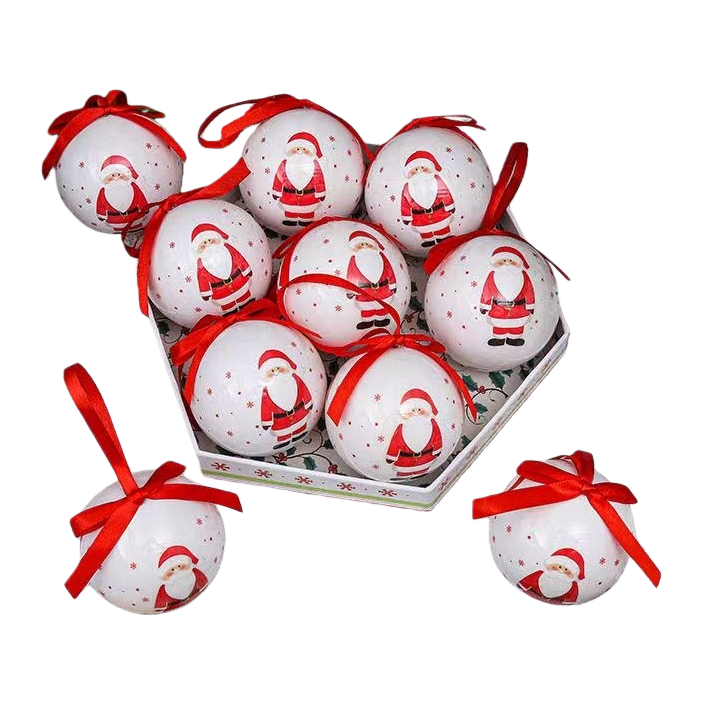 زينة عيد الميلاد بالألوان الحمراء الذهبية والزجاج Item Picture