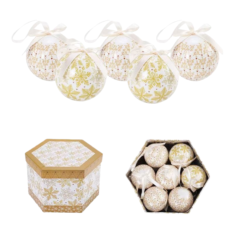 Christmas decorative balls, hand-blown glass balls, festive home hanging decorations Item Picture