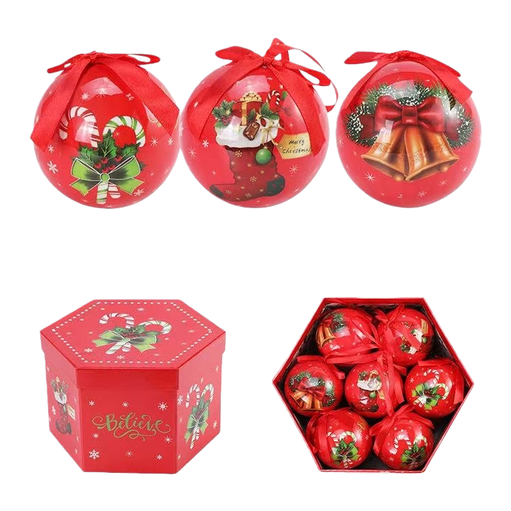 Christmas decorations, Christmas ball gift box set, festive atmosphere hanging ornaments Item Picture