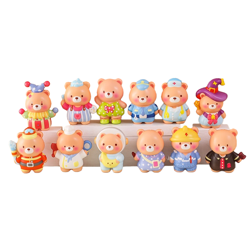 Cute bear dolls, plush toys, throw pillows, children's gifts, soft and adorable bedroom decorations Item Picture