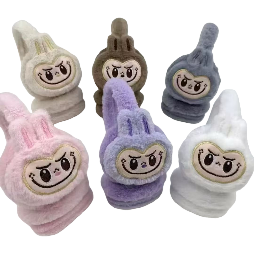 Soft and skin-friendly velvet ear cups are suitable for both indoor and outdoor use in winter for ear protection and warmth Item Picture
