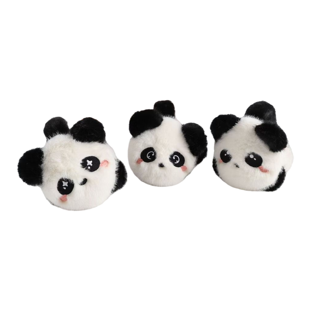 Plush panda figurine cute ear cups, plush ear cups as a gift for children Item Picture