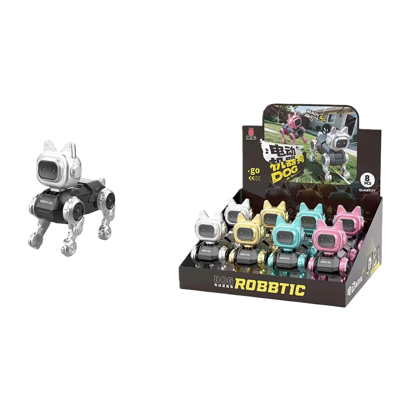 Electric robot dog, intelligent interactive quadruped robot, programmable remote control pet toy Item Picture