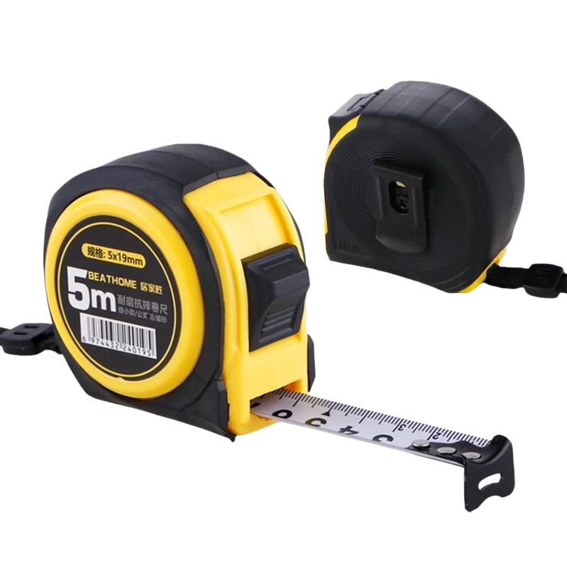 5-meter thickened anti-drop and wear-resistant steel tape measure, household tape measure for engineering surveying Item Picture