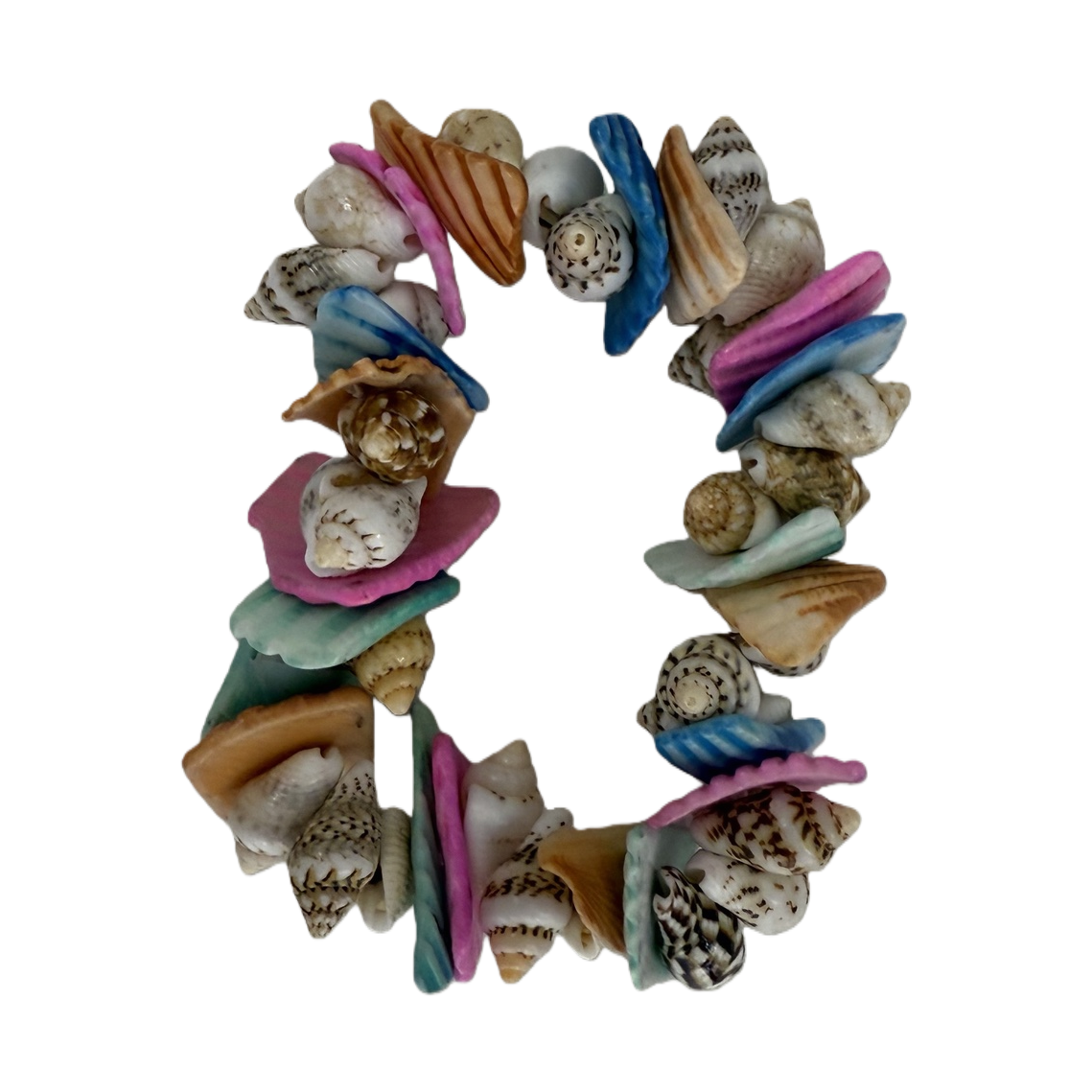 Colorful shell bracelet jewelry, shell ring, ocean-style handmade jewelry Item Picture