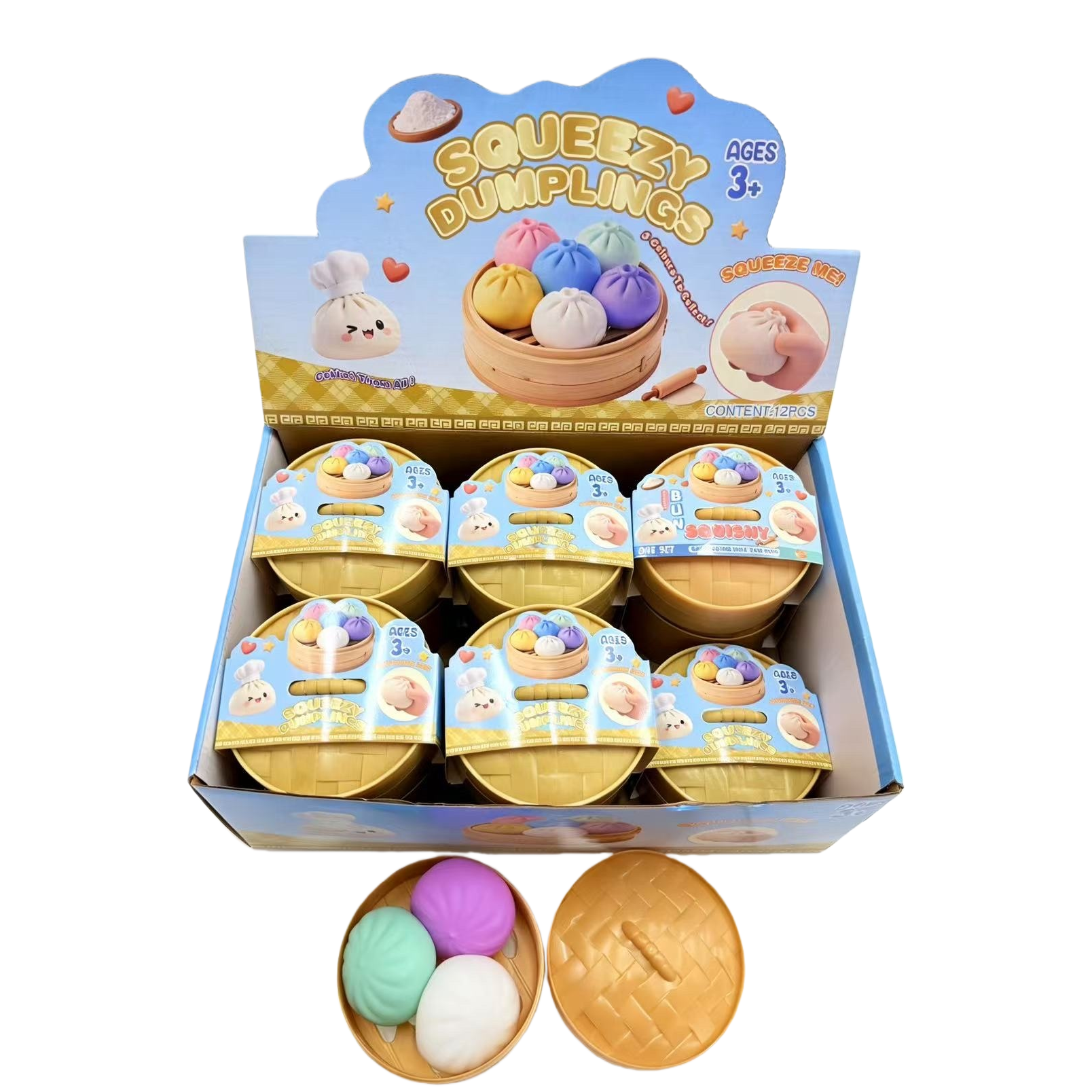 Squeezy Dumplings squeeze toys relieve stress squeeze fun simulation dumpling toys Item Picture