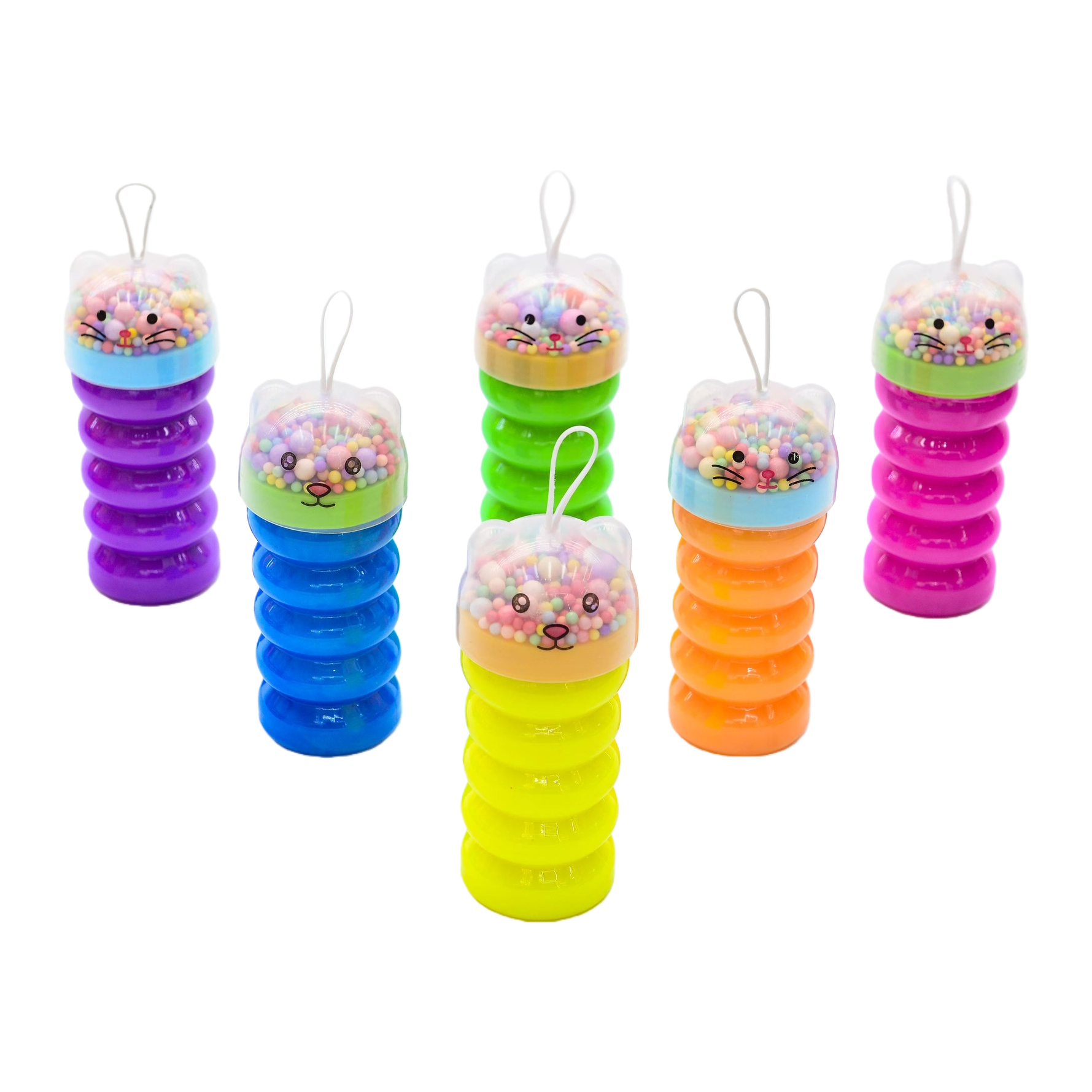 Colorful spring toys, children's educational and stress-relieving jumping spiral twist rods Item Picture
