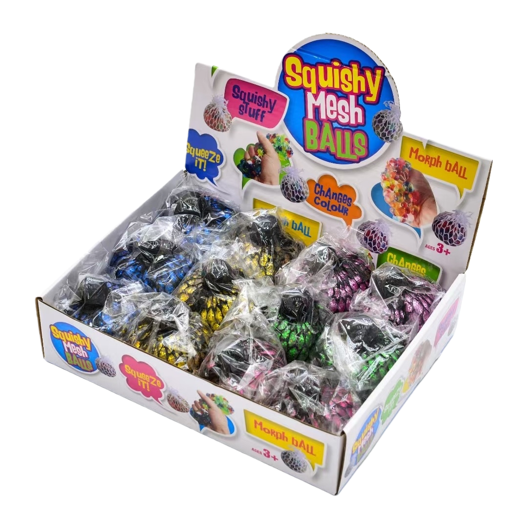Squishy Mesh Balls, stress-relieving toys, elastic mesh balls, soft and pinchable, children's educational toys Item Picture