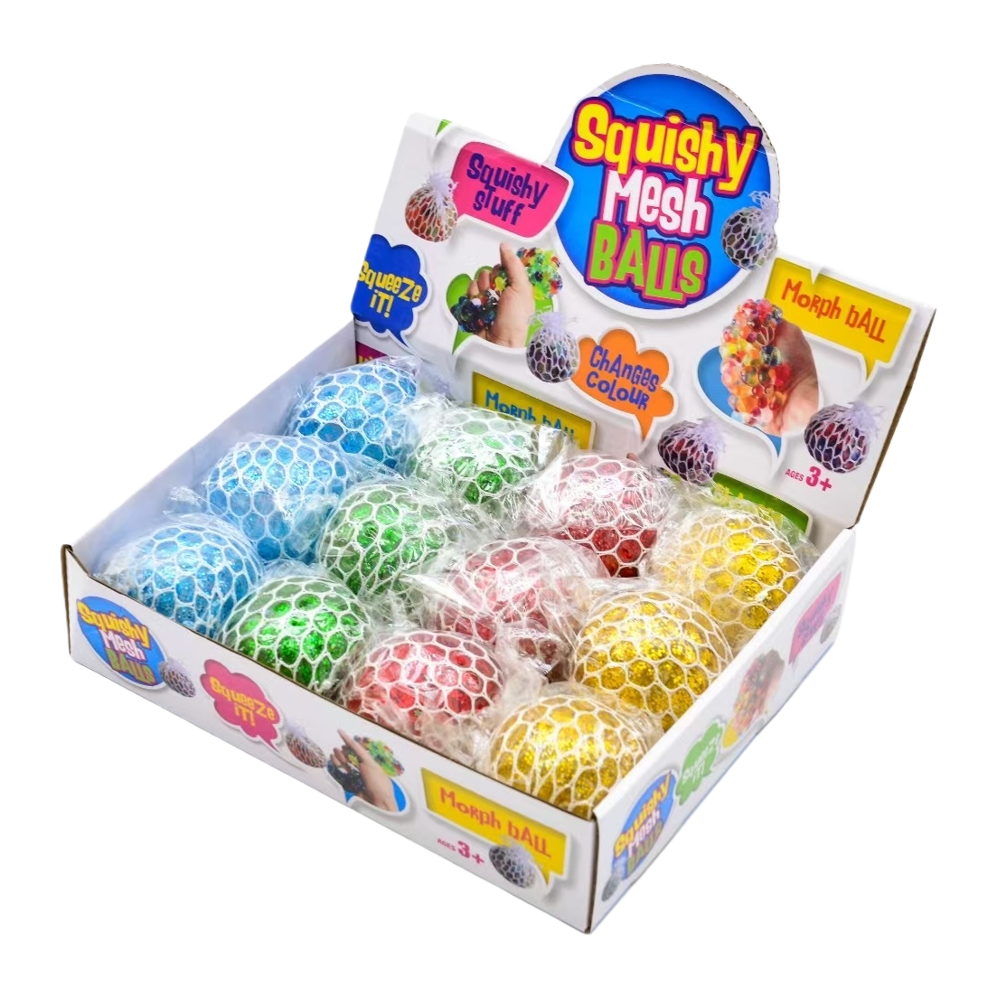 Squishy Mesh Balls Stress-relieving toys, mesh elastic balls, indoor leisure stress-relieving items Item Picture