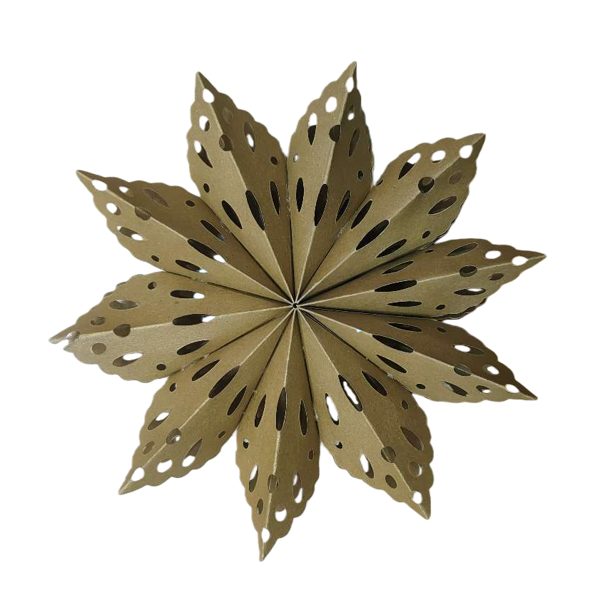 Golden paper art star-shaped decorations for festivals, parties, home decoration, DIY by hand Item Picture