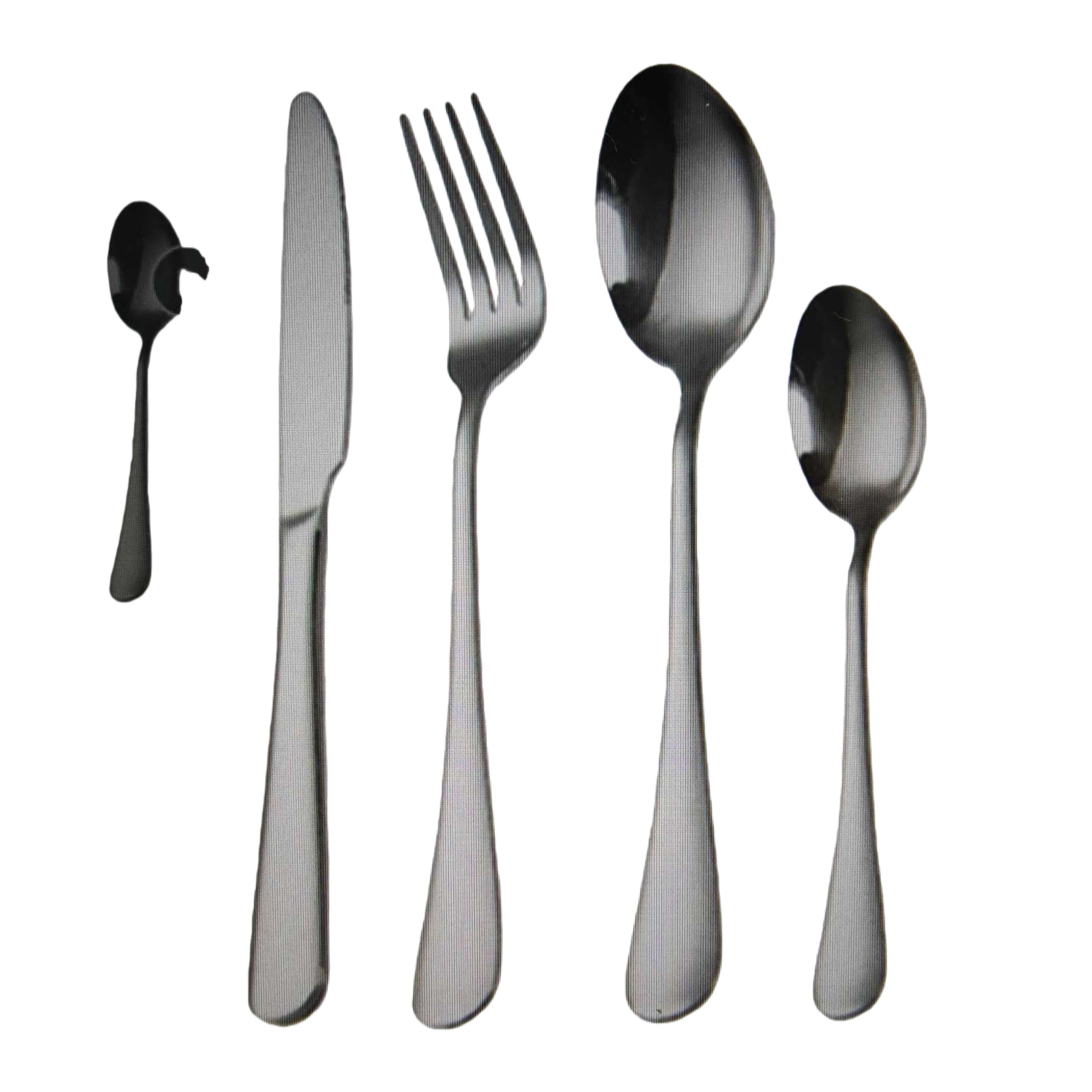 Silver tableware set, stainless steel household Western tableware gift box for knives, forks and spoons Item Picture