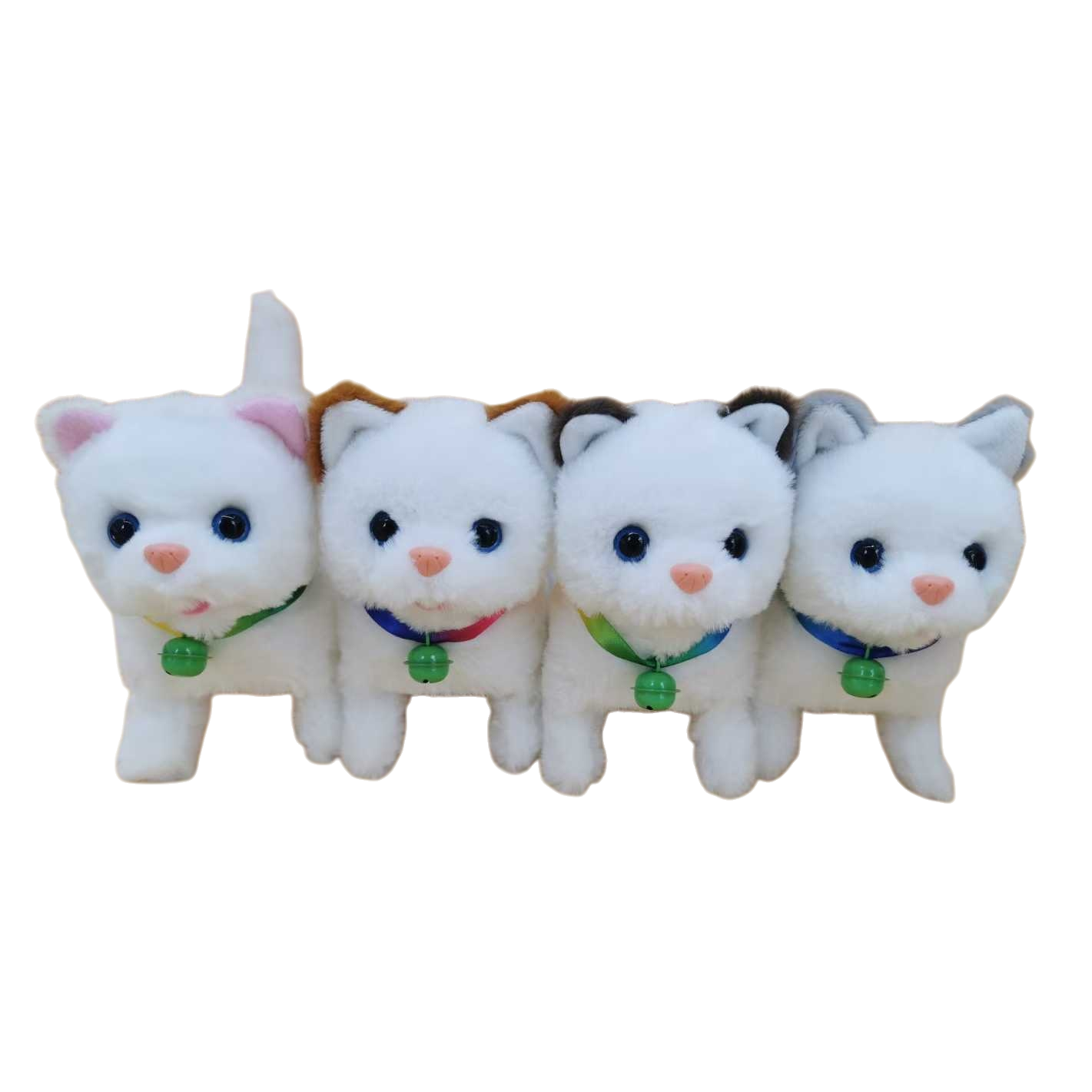 Plush toys + four white kittens Item Picture
