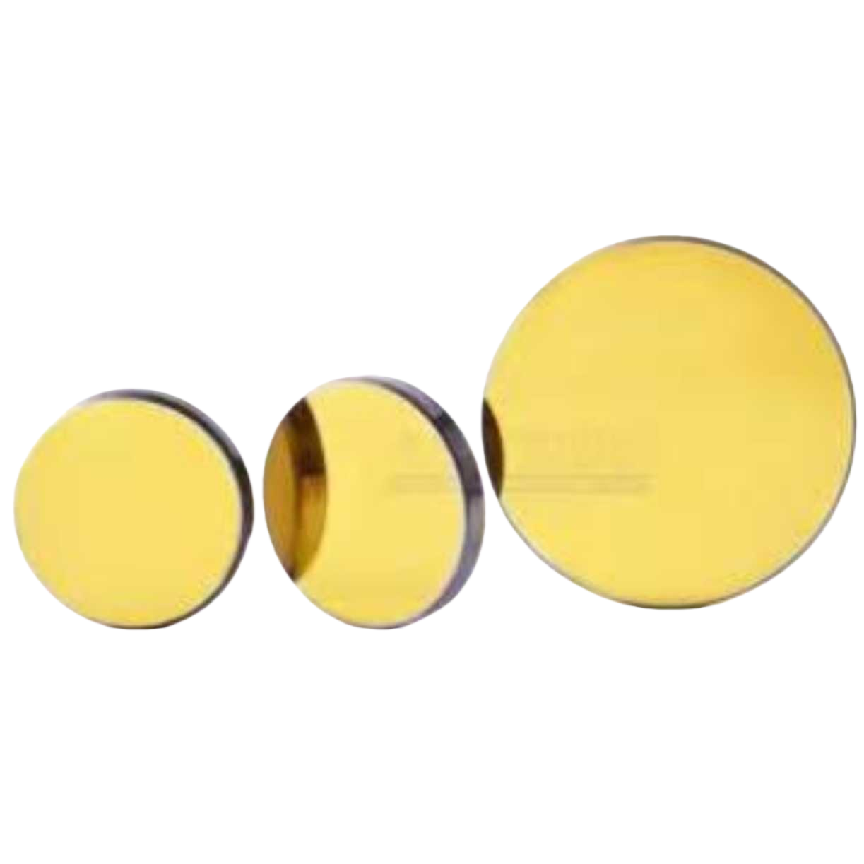 Circular golden laser reflective lens, high-precision optically coated lens Item Picture