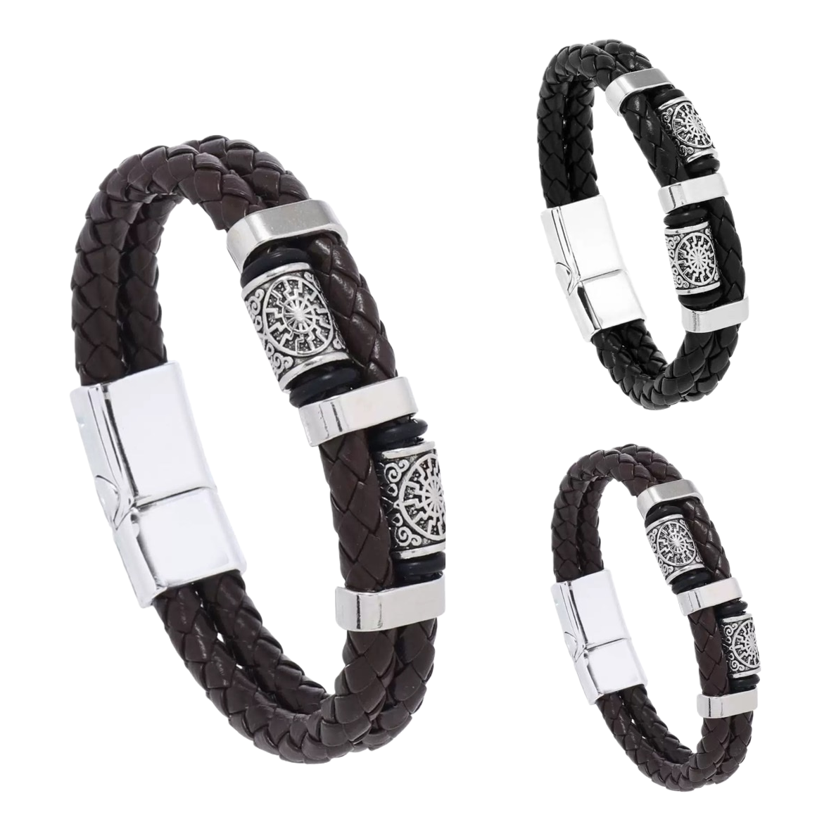 السوار الجلدي المنسوج هو عبارة عن مجموعة من الأزياء Item Picture