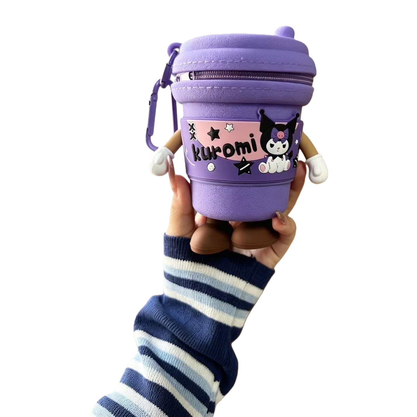 Purple Kulomi cartoon insulated Cup 350ml leak-proof, warm and cool, cute water cup for girls Item Picture