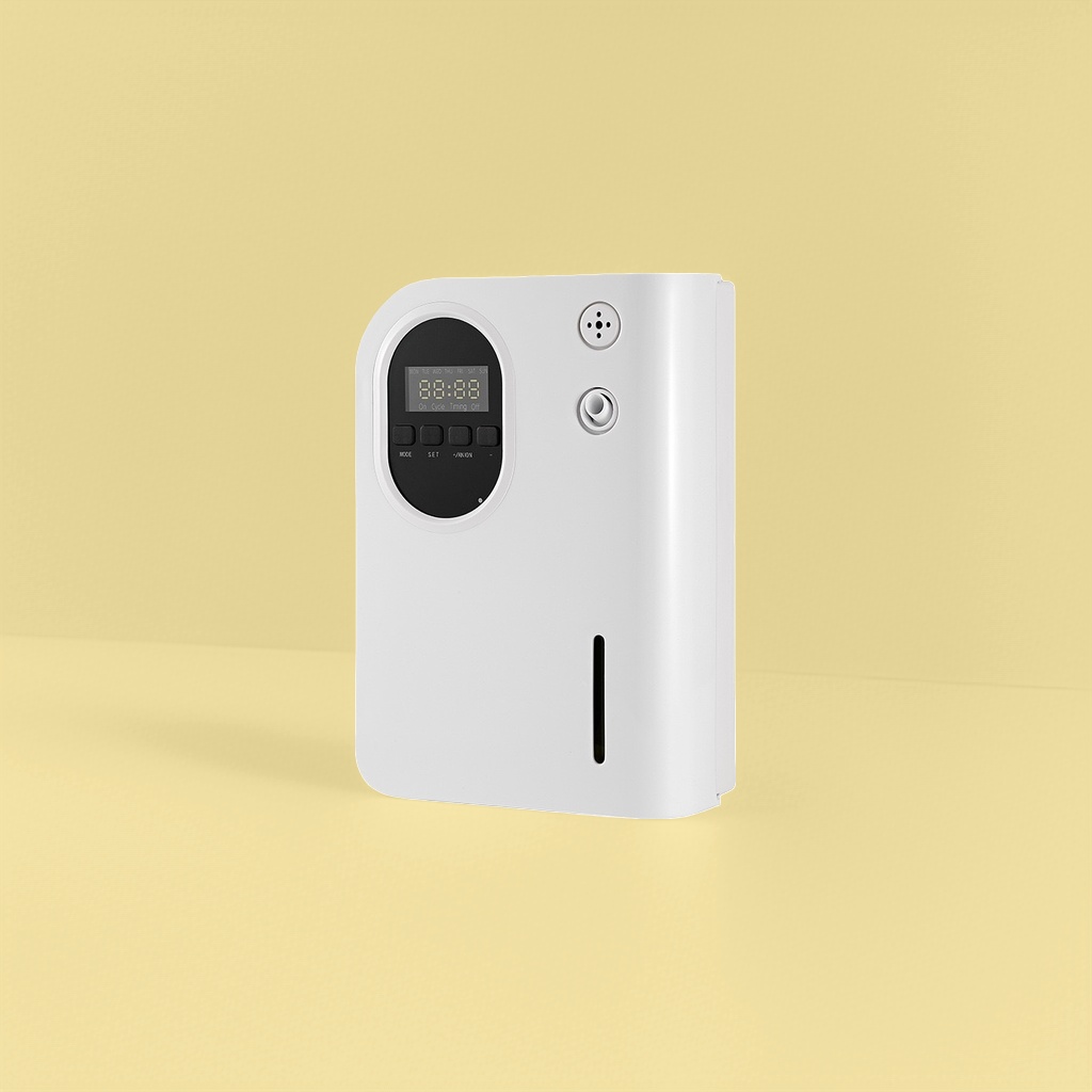Difusor de perfume automático máquina de perfume inteligente comercial para hotel pasillo baño sin perforación máquina de perfume automático para uso doméstico Specification image