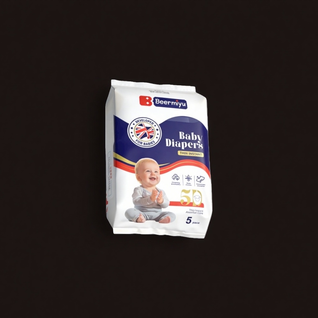 Beermiyu baby diaper special packaging bag is environmentally friendly, thickened, leak-proof and portable for storage Specification image
