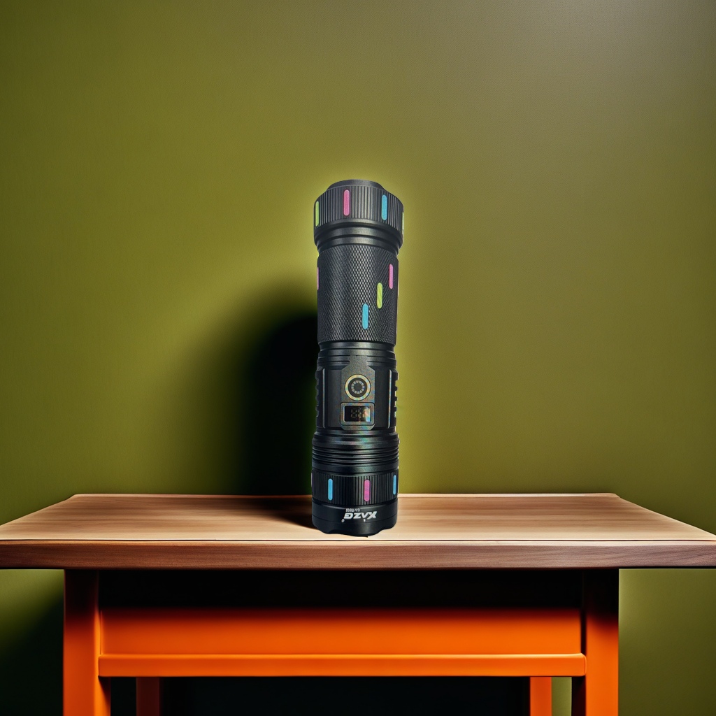 Aluminum alloy mini flashlight with three dimming Settings, USB charging, for home emergency lighting details Picture
