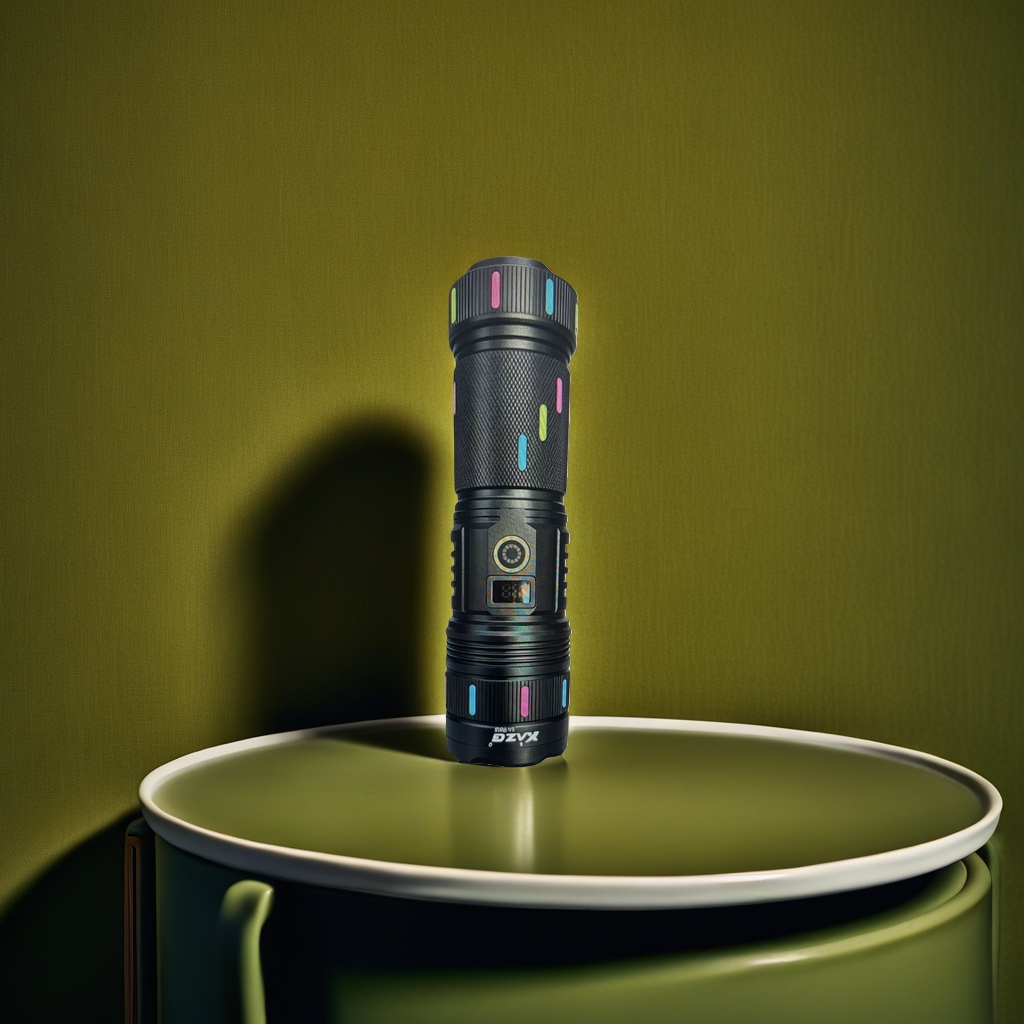 Aluminum alloy mini flashlight with three dimming Settings, USB charging, for home emergency lighting
