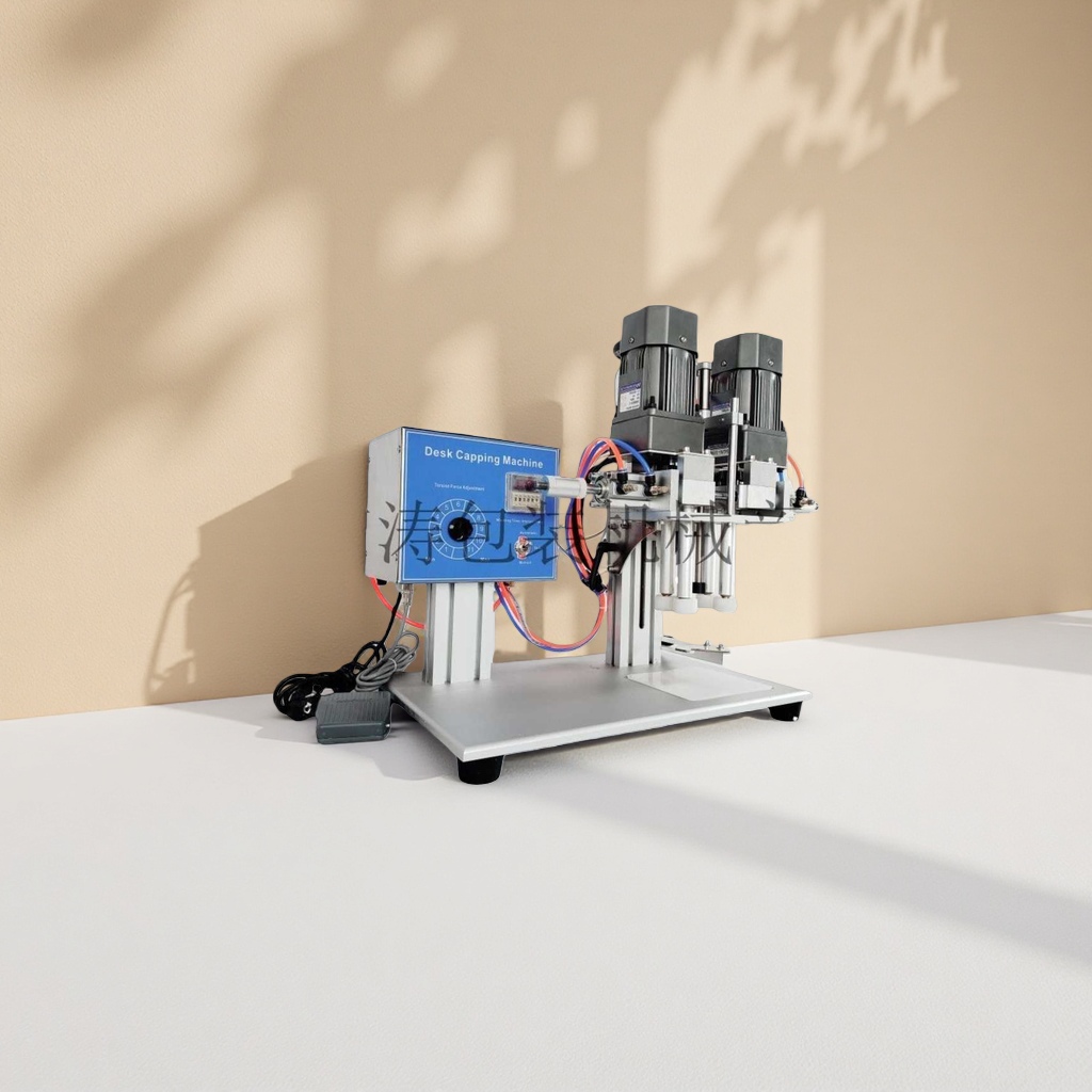 Industrial equipment desktop capping machine, automatic capping machine, small desktop bottle sealing machine details Picture