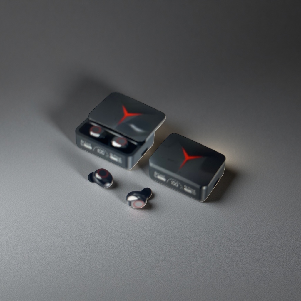 Auriculares inalámbricos caja de carga metal compacto soporte portátil carga rápida bluetooth 5.3