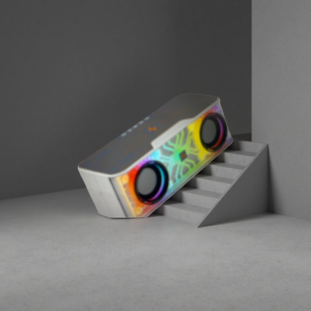 Luces de colores altavoz bluetooth efecto de sonido envolvente de 360 grados RGB luces de ambiente ajustable Application Scenario